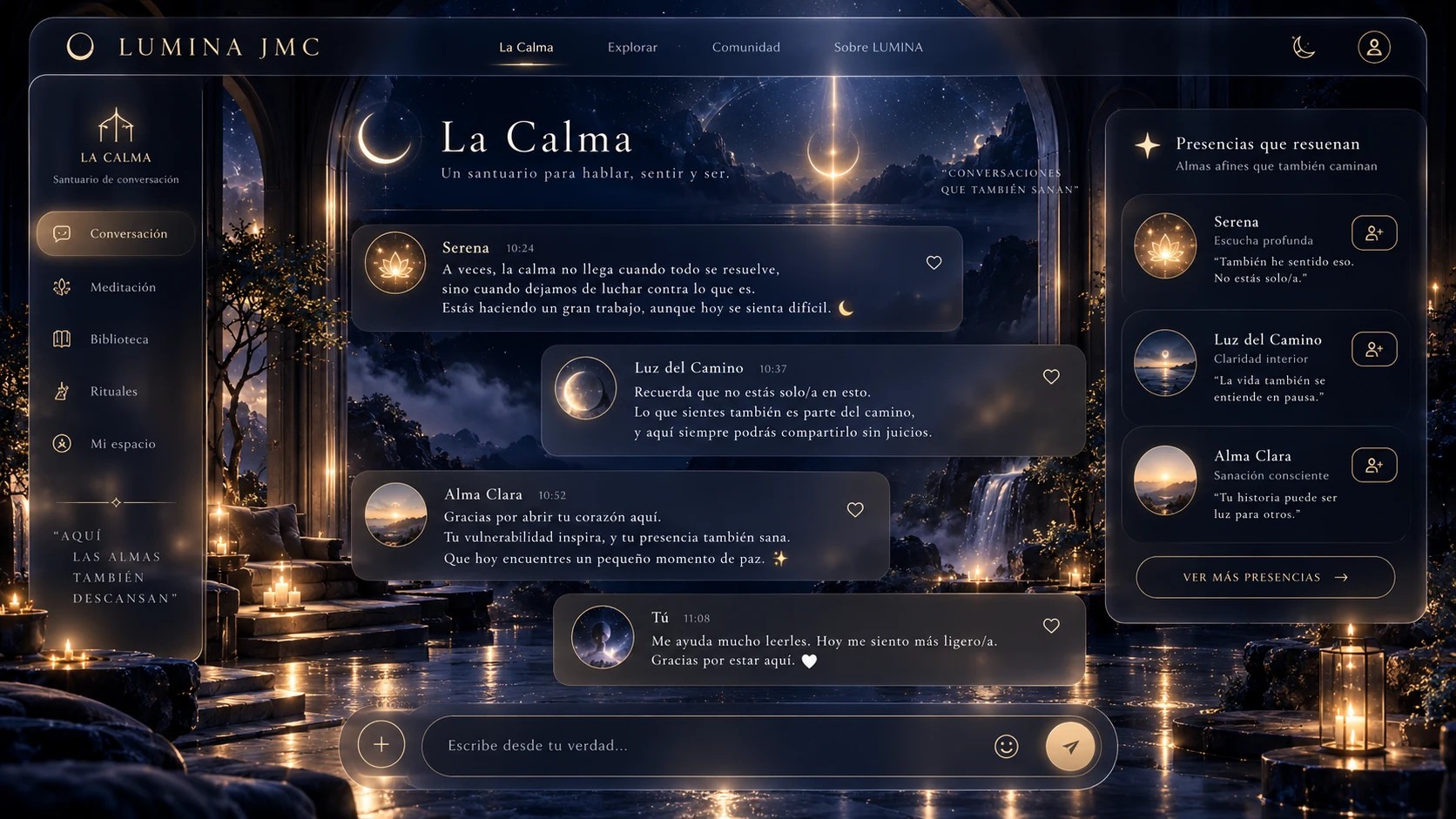 Santuario de conversaciones LUMINA